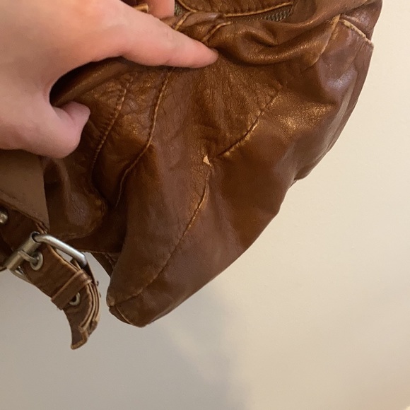 Brown faux leather bag - Picture 5 of 5